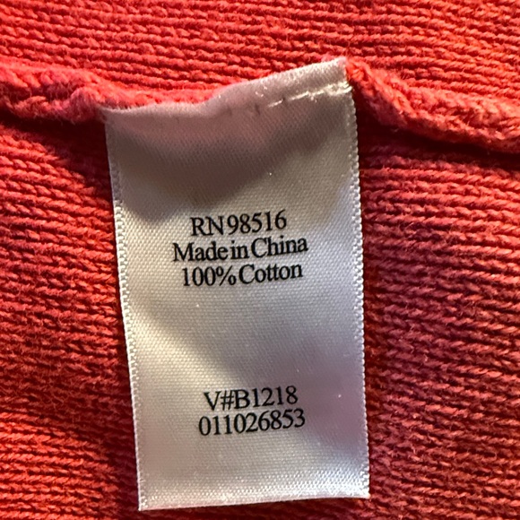 Coldwater Creek Rose Cotton Crew Neck Sweater - Picture 6 of 6